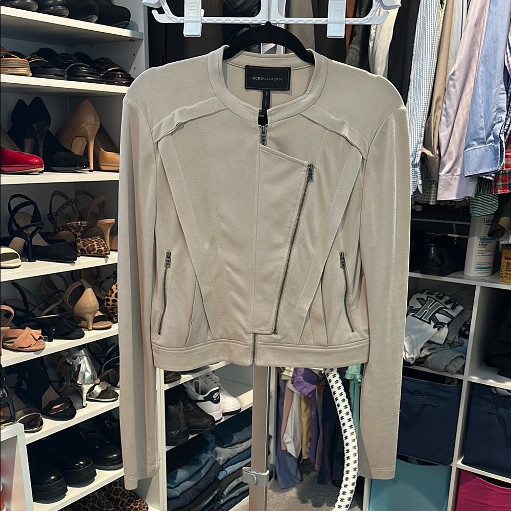 BCBGMAXAZRIA Women's Beige Jacket